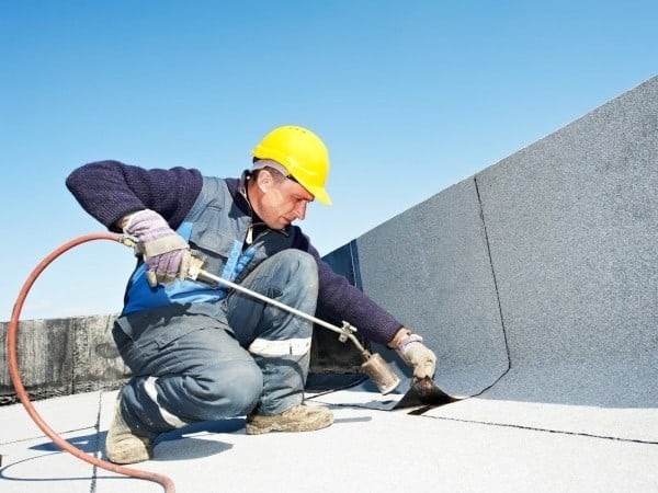 Flat Roof Repair and Maintenance on a Commercial Roof