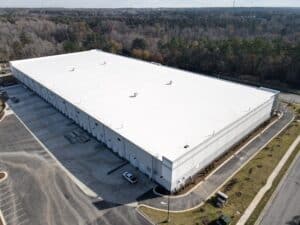 brand new flat roof we installed