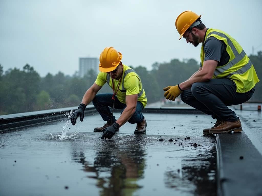 how to repair a leaking flat roof