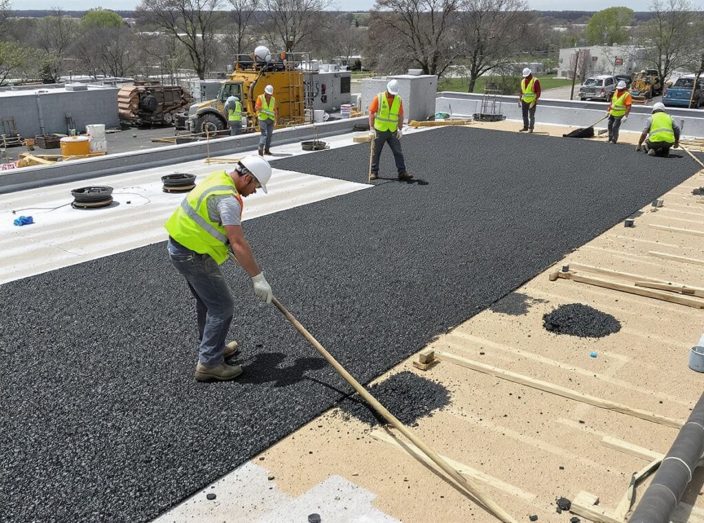 commercial flat roof replacement