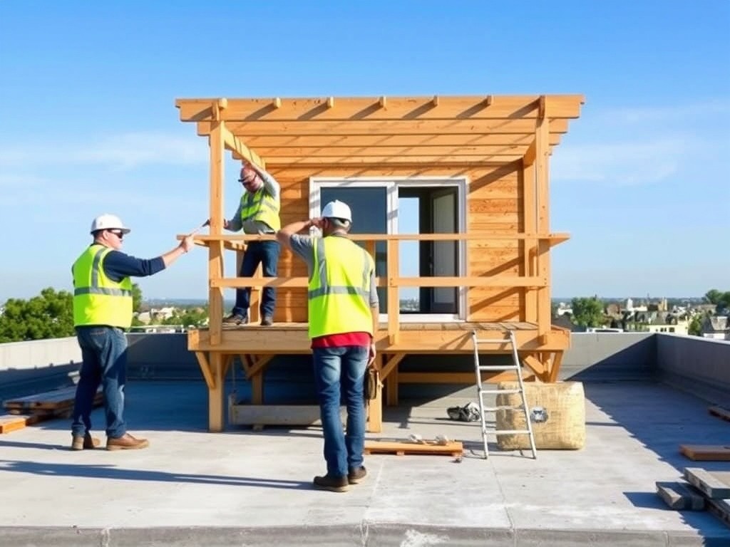 building small deck flat roof