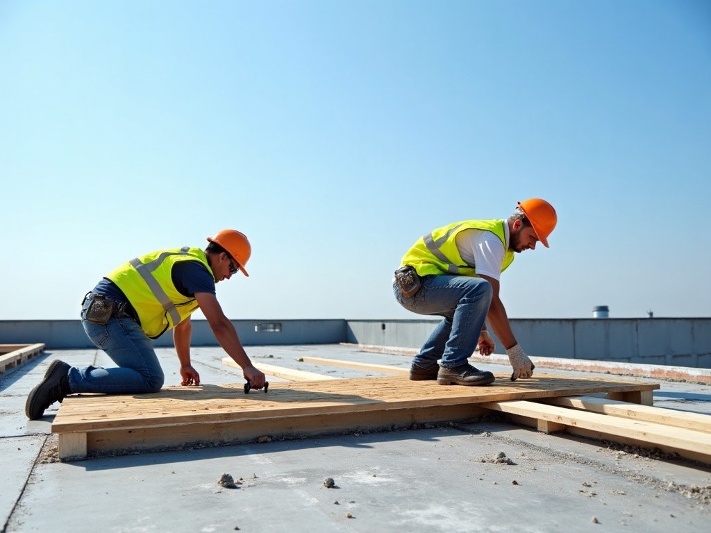 small deck flat roof