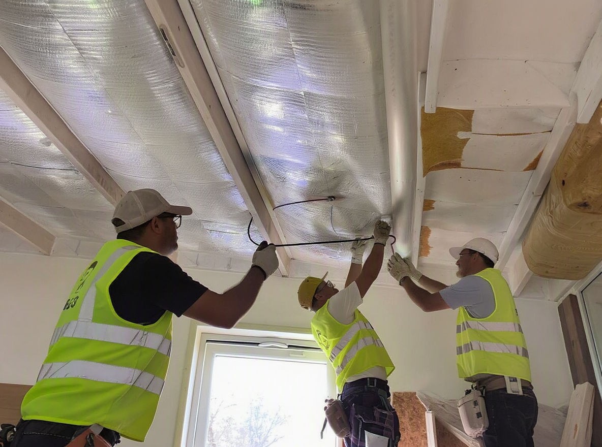 flat commercial roof insulate